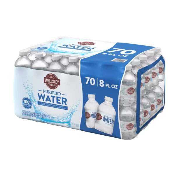 Wellsley Farms Purified Water, 70 pk./8 oz. - Image 2
