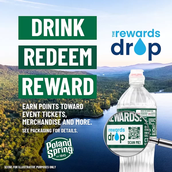 Poland Spring 100% Natural Spring Water, Deposit, 48 pk./8 oz. - Image 2