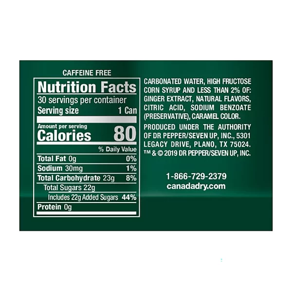 Canada Dry Ginger Ale, 30 pk./7.5 fl. oz. - Image 4