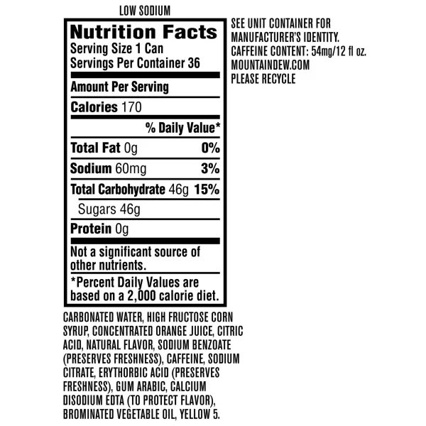 Mountain Dew Cans, 36 pk./12 oz. - Image 4