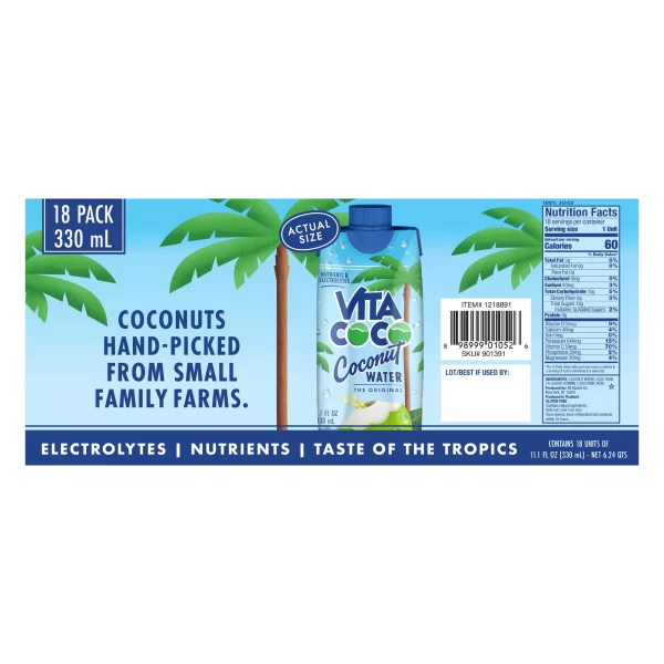 Vita Coco Coconut Water, 18 ct./330 ml