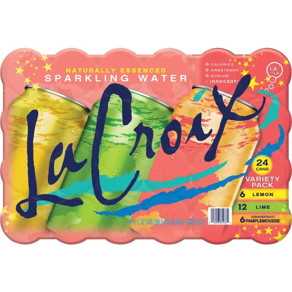 LaCroix Sparkling Lemon, Lime, and Pamplemousse Variety Pack, 24 pk./12 oz. - Image 3