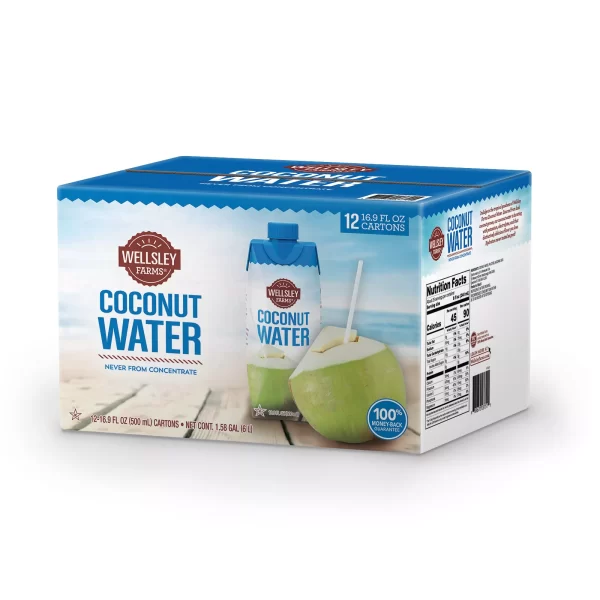 Wellsley Farms Coconut Water, 12 pk./500mL - Image 2
