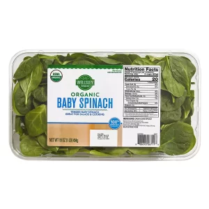 Wellsley Farms Organic Baby Spinach, 16 oz.