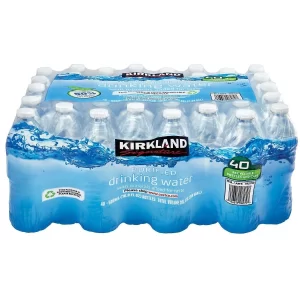 Kirkland Signature Purified Water 16.9 fl oz Bottle, (40 Count) (Buy 3 Get 1 Free)