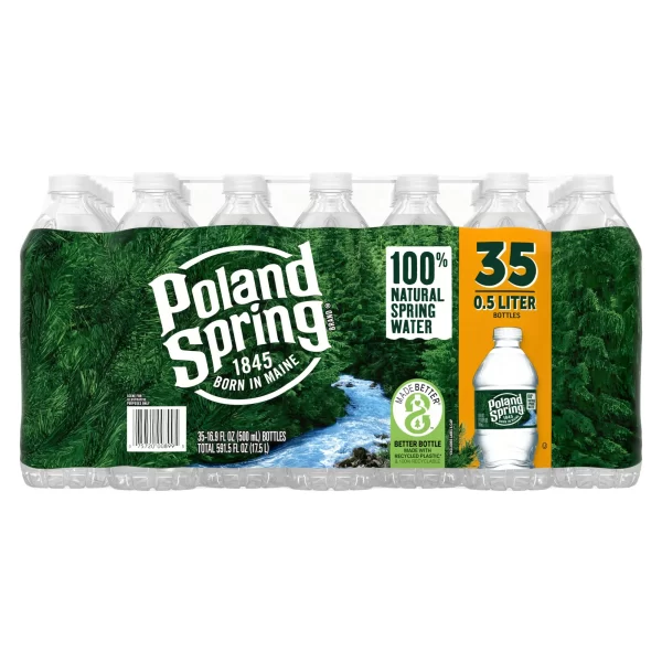 POLAND SPRING Brand 100% Natural Spring Water, 16.9-ounce plastic bottles (Pack of 35) - Image 6