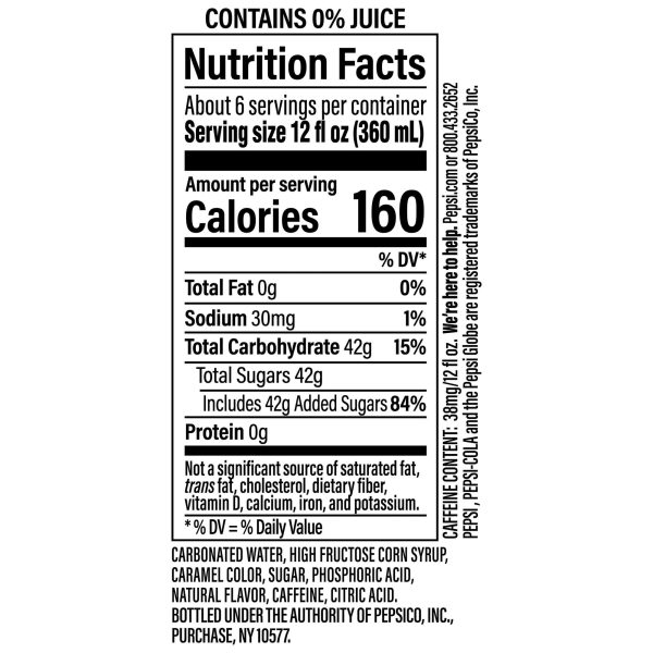 Pepsi Cola Wild Cherry Soda Pop, 2 Liter Bottle - Image 4