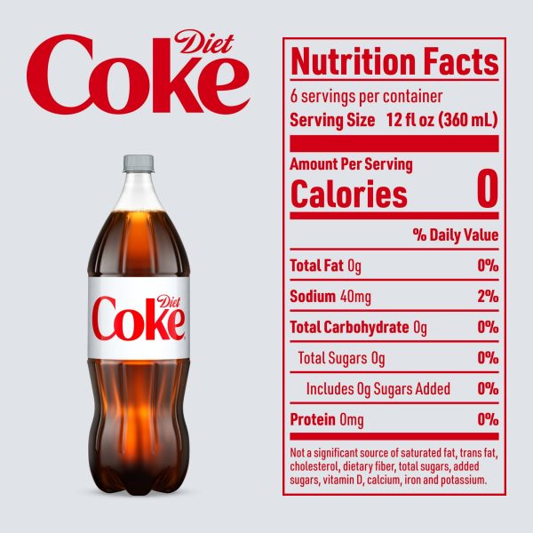 Diet Coke Diet Cola Soda Pop, 2 Liters Bottle - Image 10