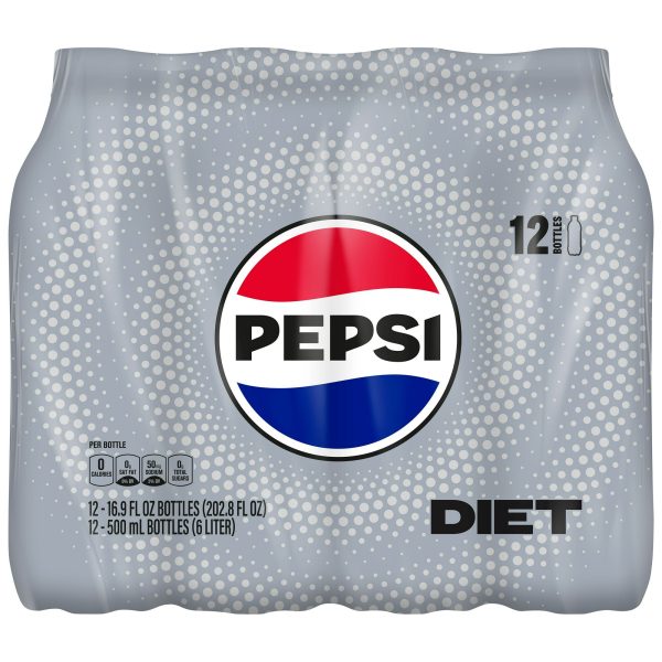 Diet Pepsi Soda, 16.9 oz Bottles, 12 Count - Image 5