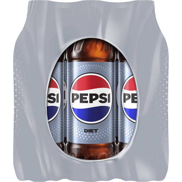 Diet Pepsi Soda, 16.9 oz Bottles, 12 Count