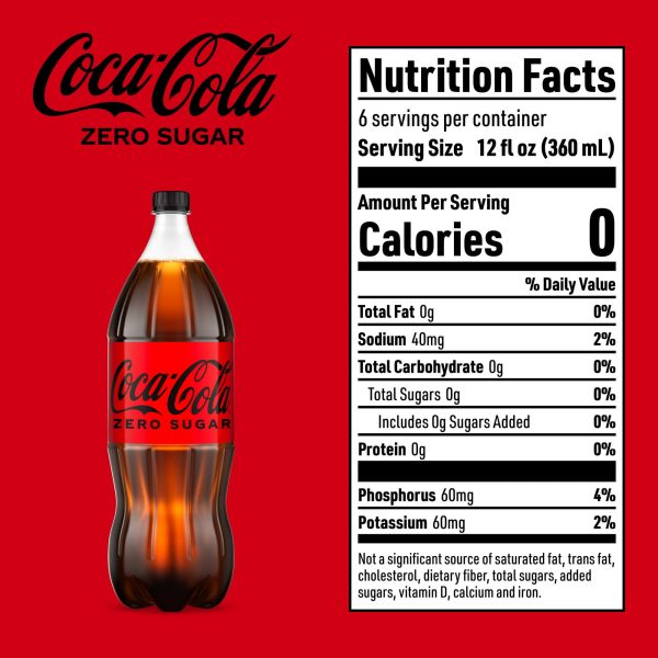 Coca-Cola Zero Sugar Soda Pop, 2 Liter Bottle - Image 5