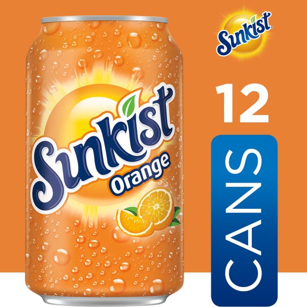 Sunkist Orange Soda Pop, 12 fl oz, 12 Pack Cans - Image 3