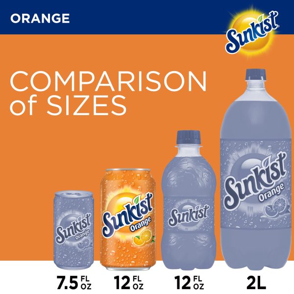 Sunkist Orange Soda Pop, 12 fl oz, 12 Pack Cans - Image 4