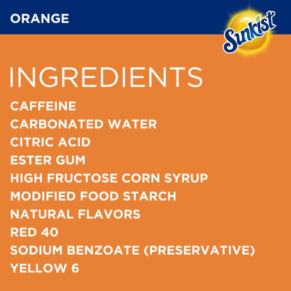Sunkist Orange Soda Pop, 12 fl oz, 12 Pack Cans - Image 5
