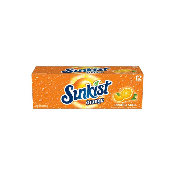 Sunkist Orange Soda Pop, 12 fl oz, 12 Pack Cans - Image 8